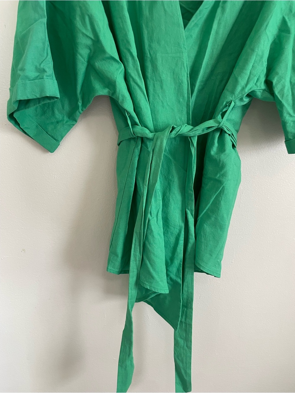 Commense Bright Green Set Vaca Set Size L Cotton Linen Set - Picture 7 of 10